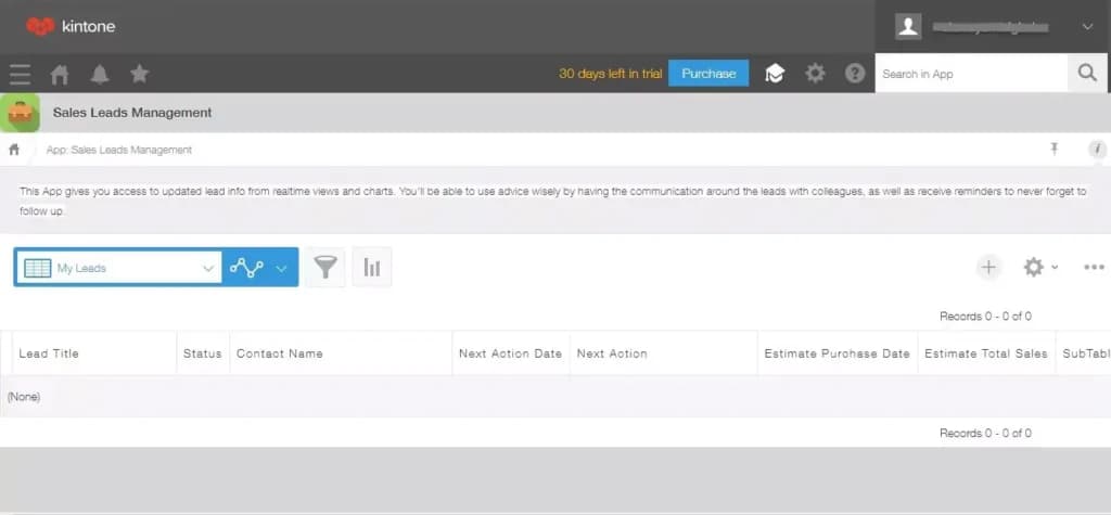 kintone Sales Lead Management
