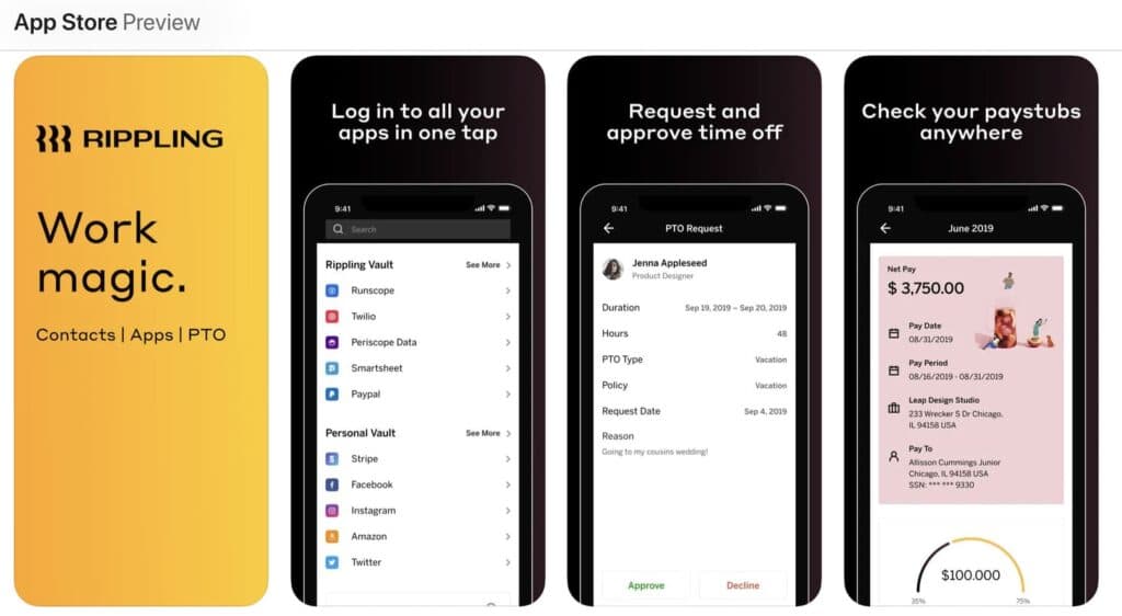 Mobile App Rippling