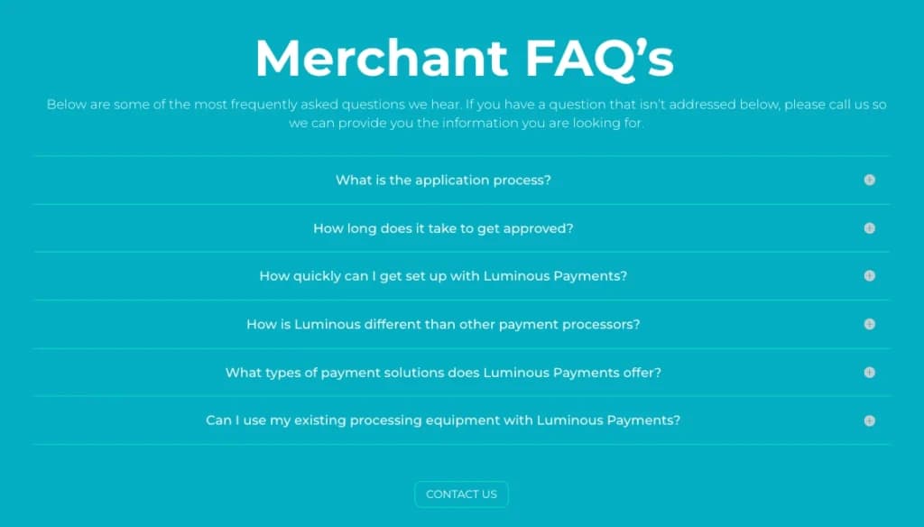 Luminous Payments FAQ
