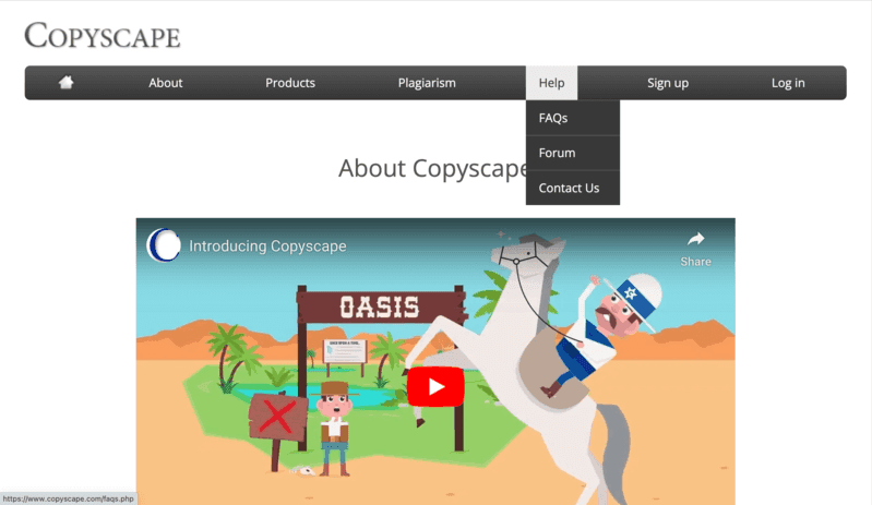 Copyscape customer support options
