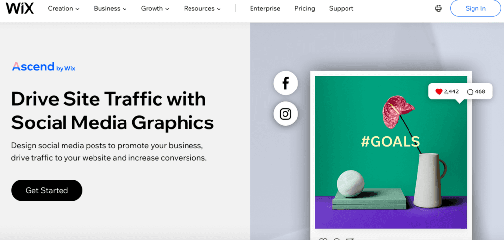 social media integration on Wix