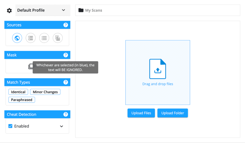 Copyleaks ease of use uploading document