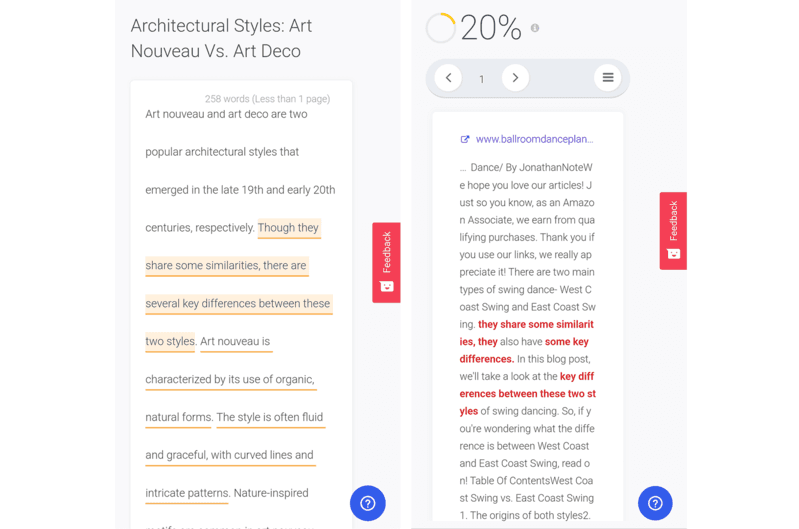 Quetext Ease of use for the plagiarism checker
