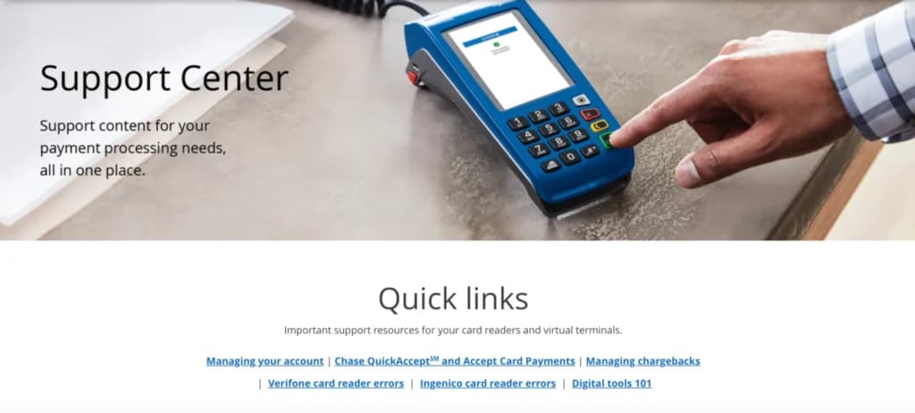 chase merchant services support