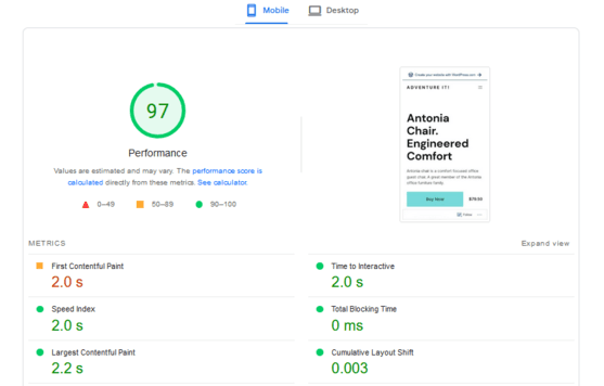 Wordpress site performance and page speed