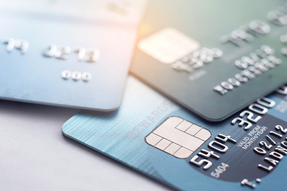 A collection of credit cards