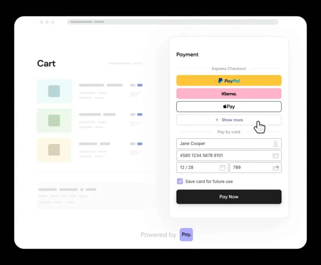 pay.com checkout pages