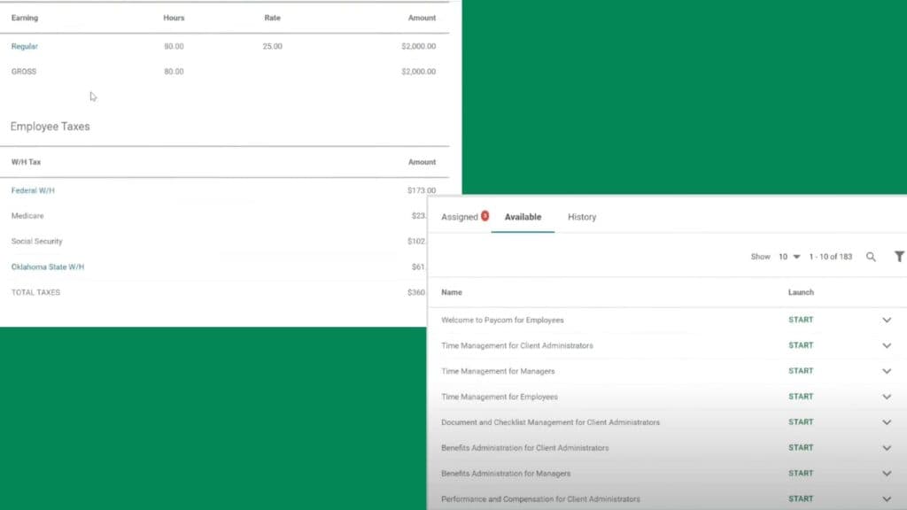 Paycom payroll services General Ledger Concierge