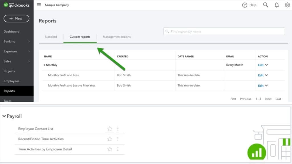 Payroll reporting QuickBooks