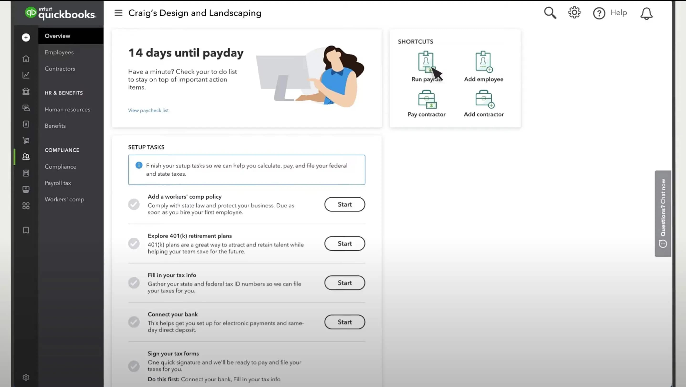QuickBooks direct deposit in payroll