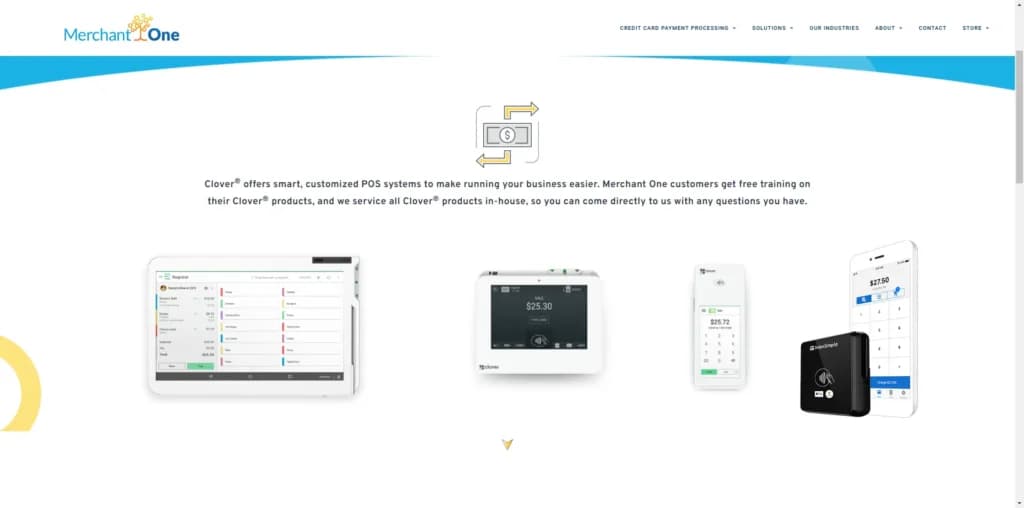 merchant one Clover Point-of-Sale (POS) System