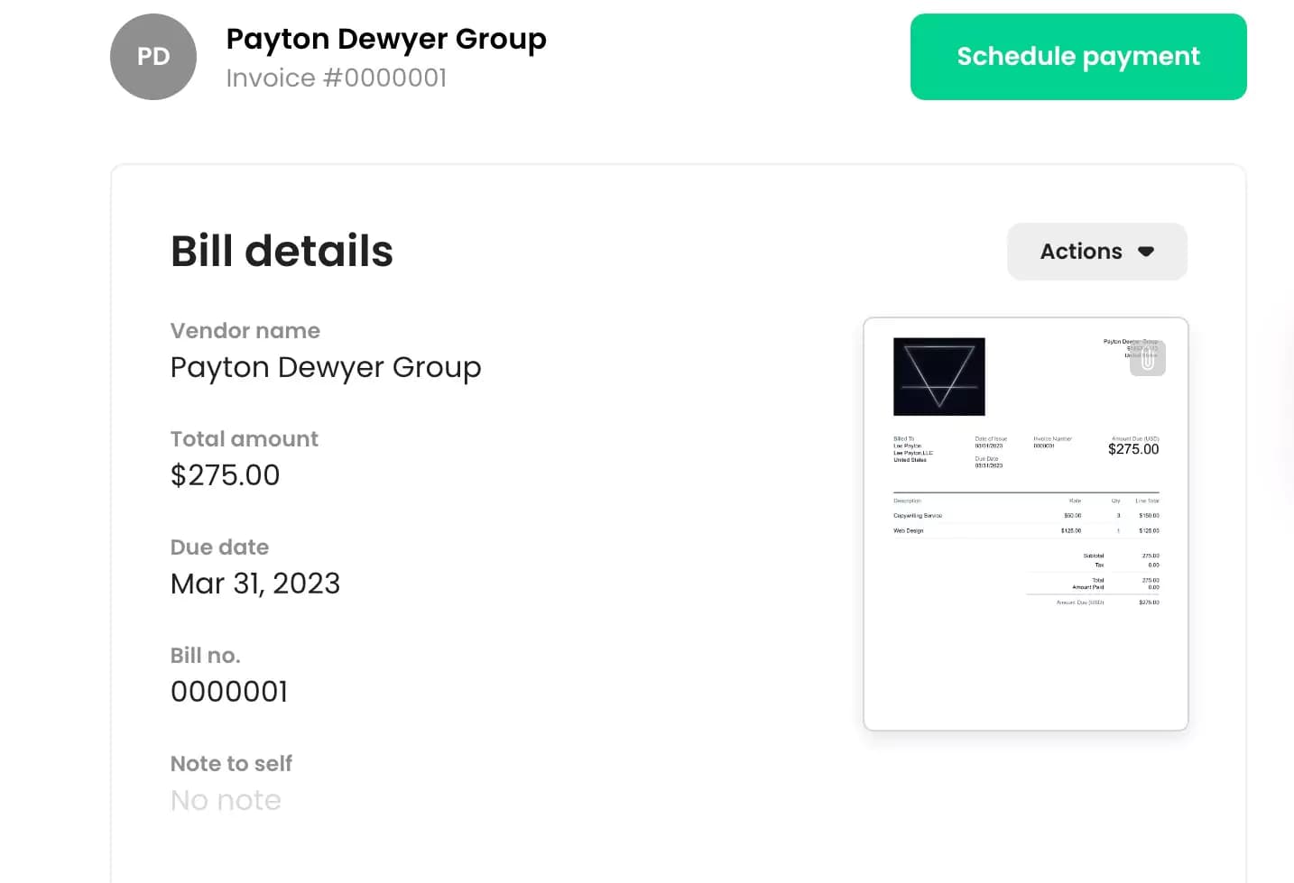 Melio Accounts Payable scheduling payments