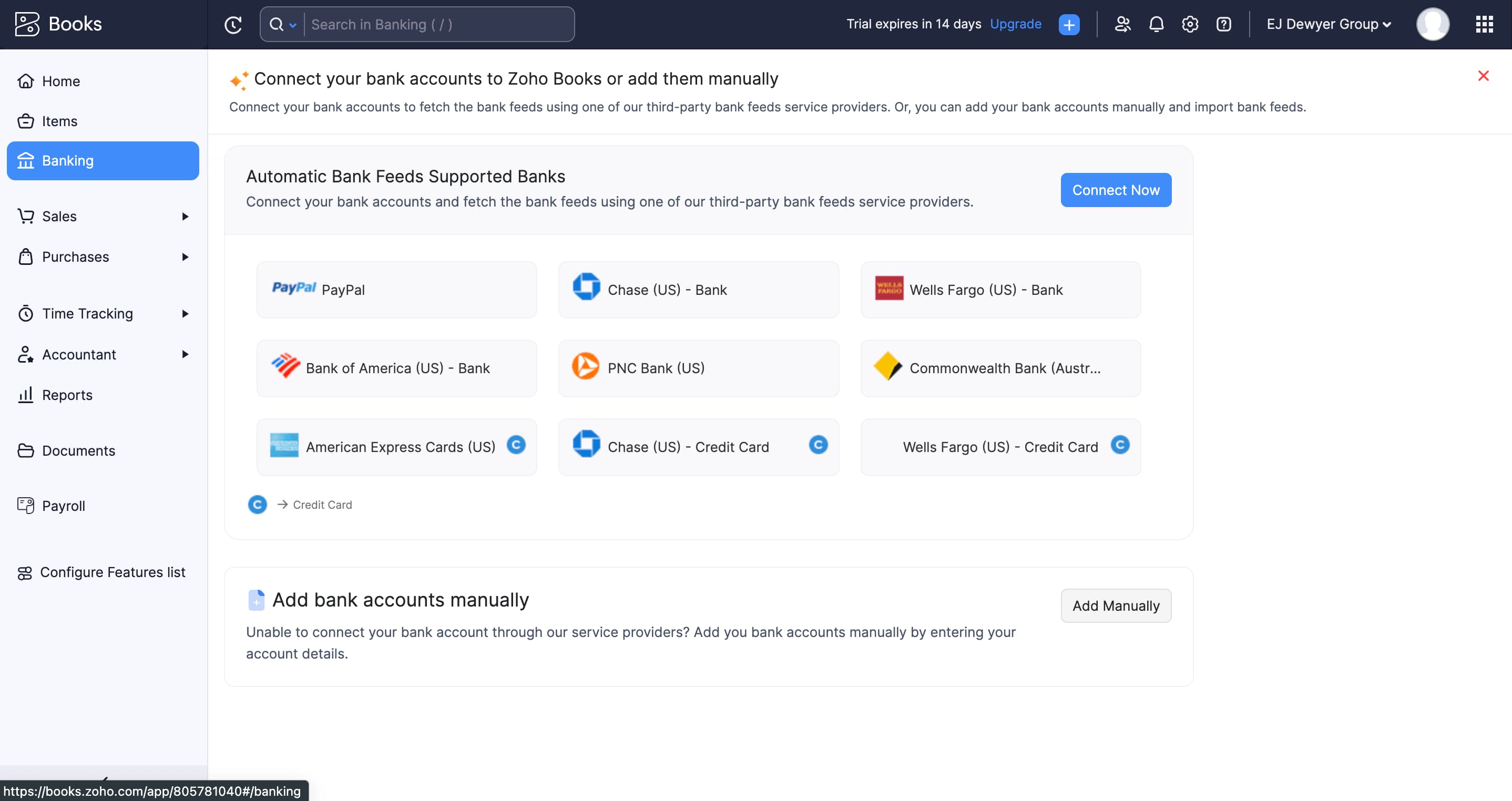 Accounts Payable Zoho Books payment methods