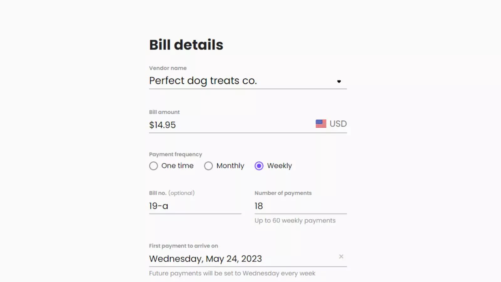 melio accounts receivable scheduled payments