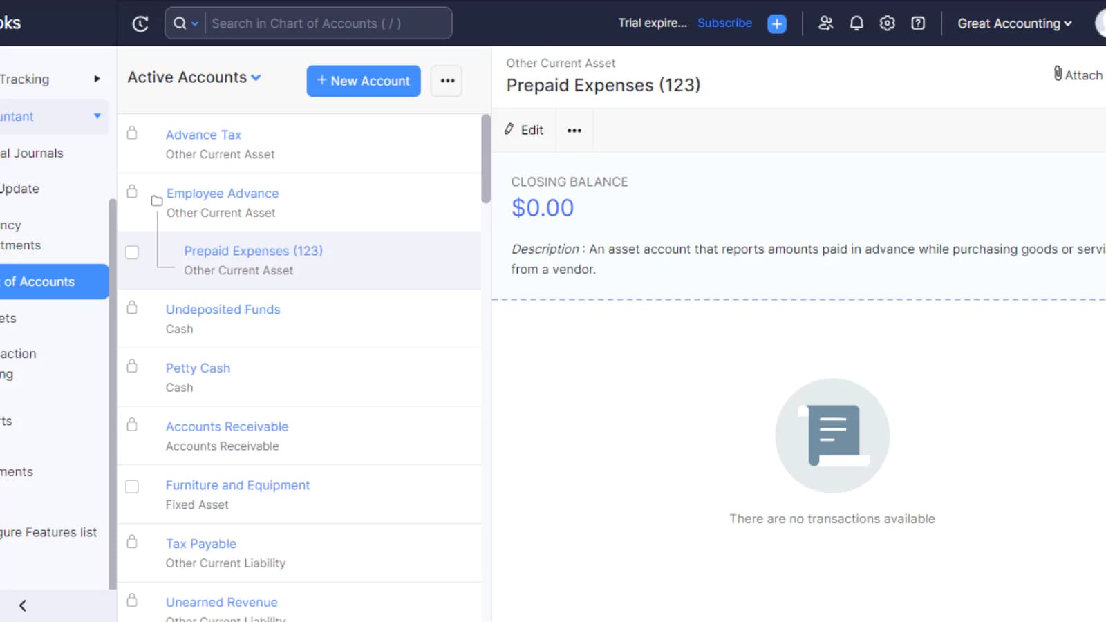 ZohoBooks Accounts Receivable scheduled payments