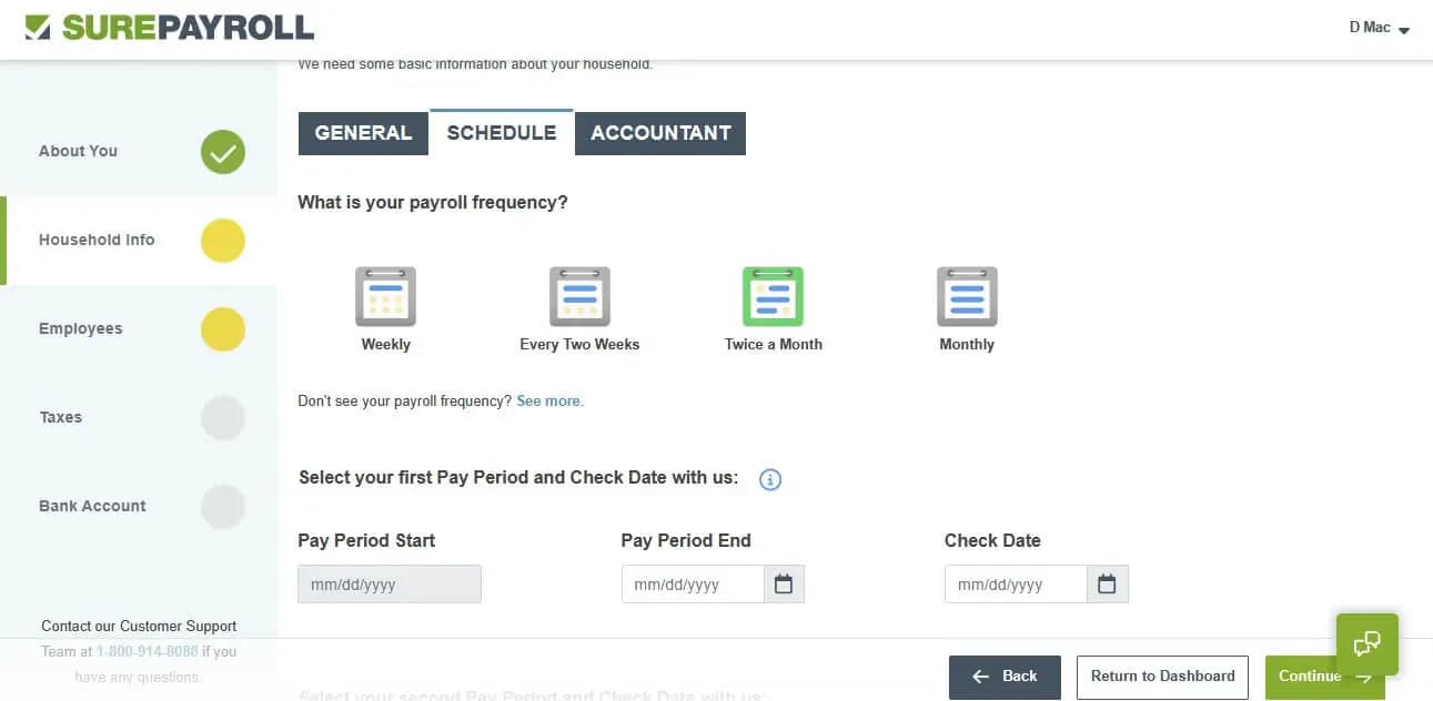 SurePayroll- run payroll