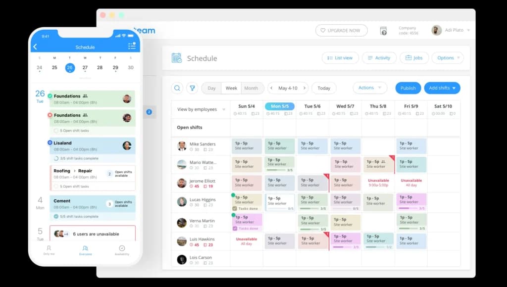 Connecteam scheduling