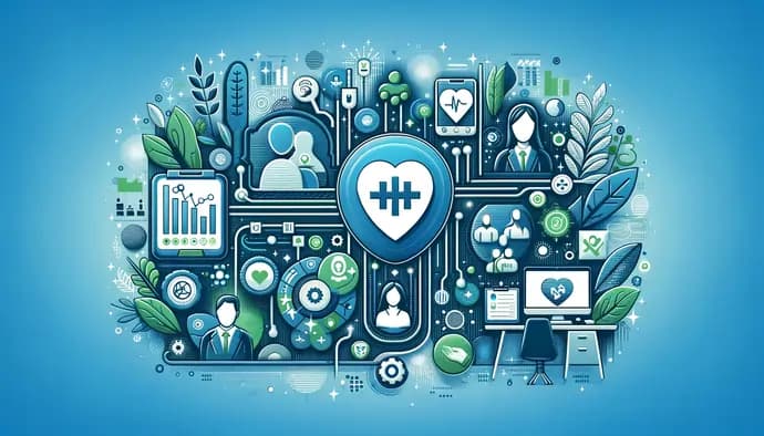 A depiction of how HR software helps employee well-being