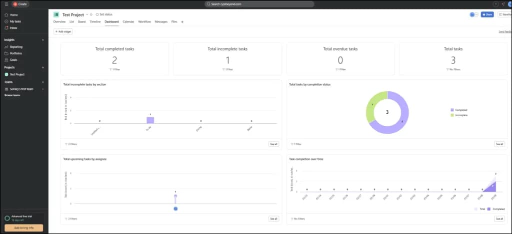 asana reporting tool