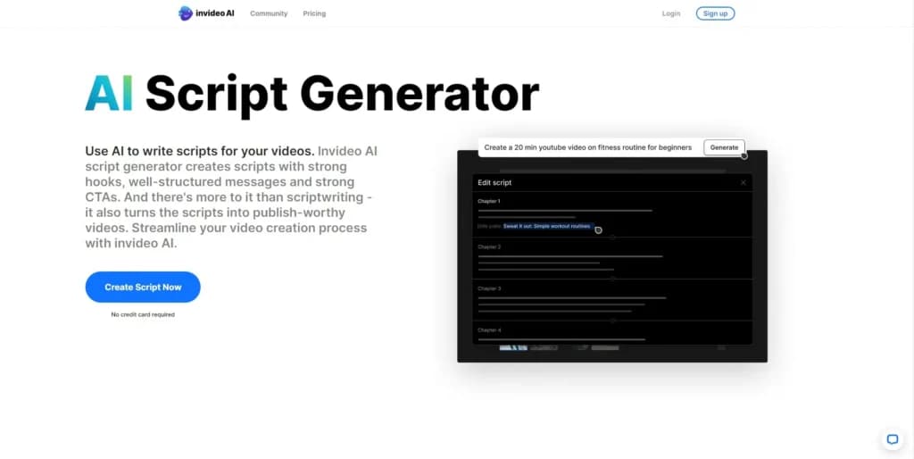 InVideo Script Generator