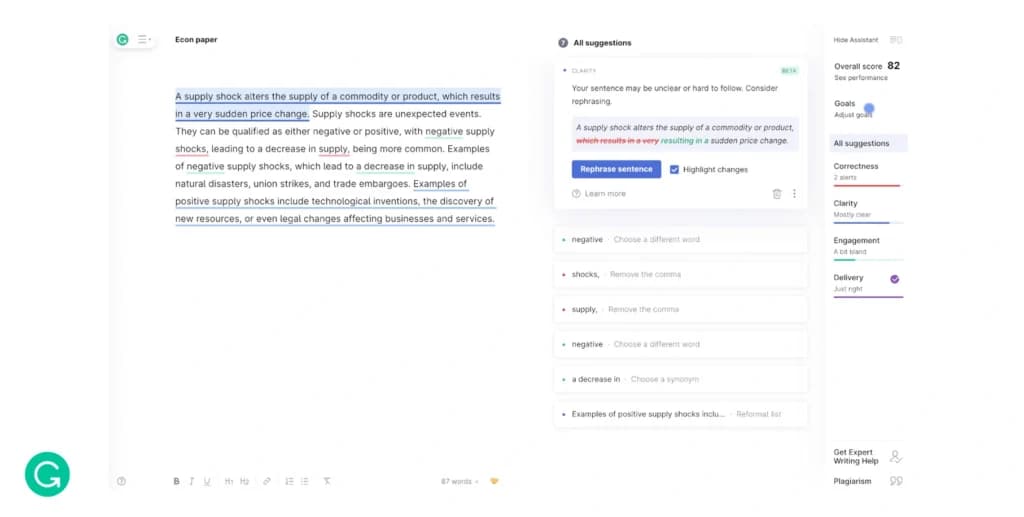 Grammarly Collaboration Features