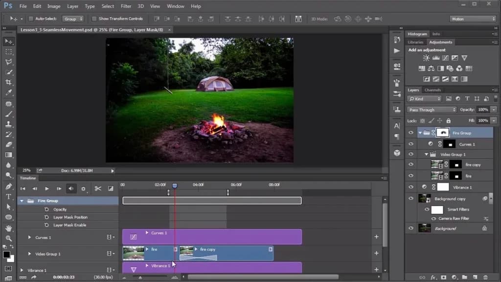 Adobe photoshop Video Editing Features