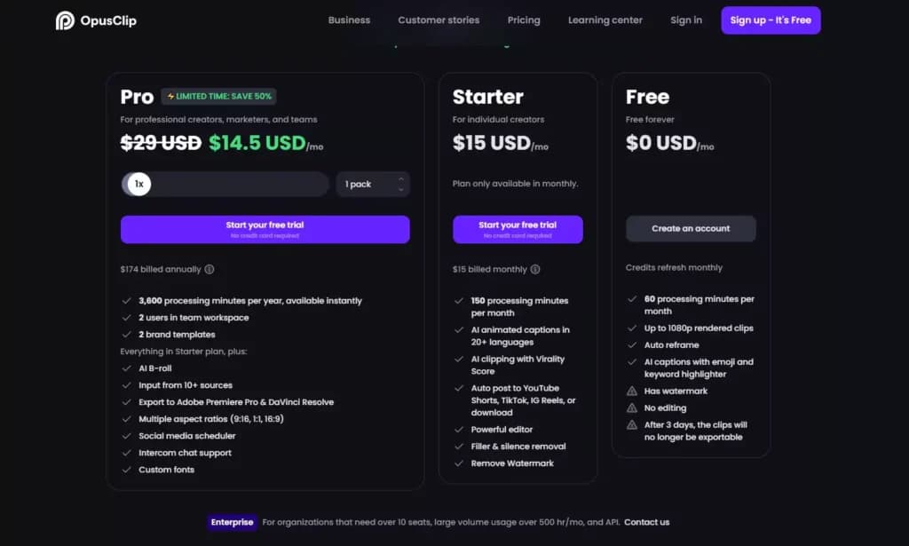 pricing