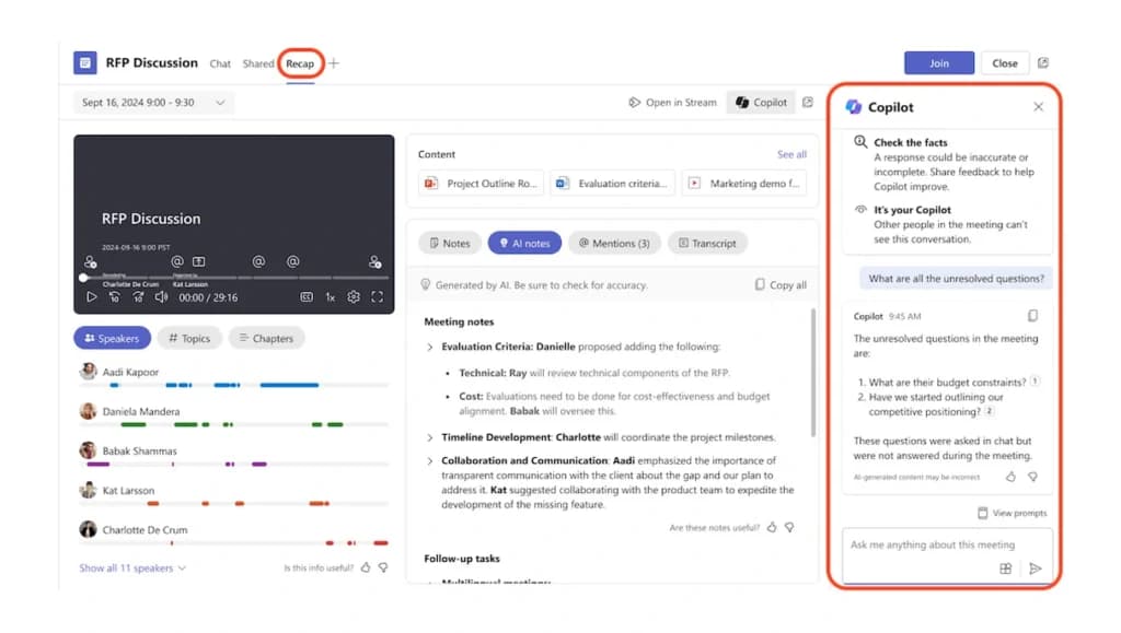 Copilot Microsoft Teams integration