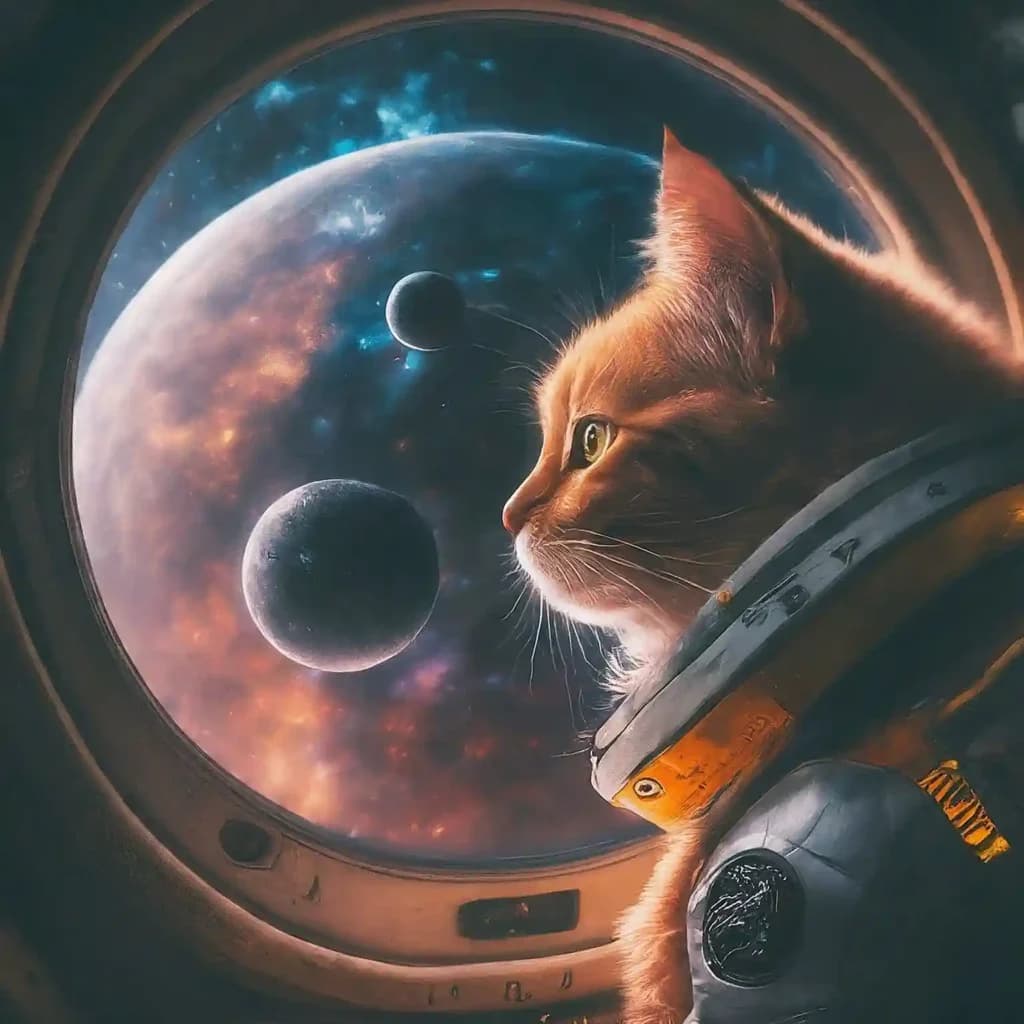 a cat wearing a space suit_11zon