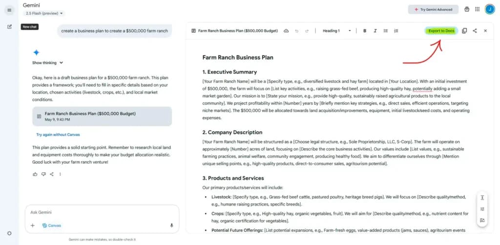 Gemini Real-time collaboration
