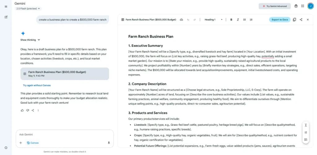 Gemini AI-driven content generation