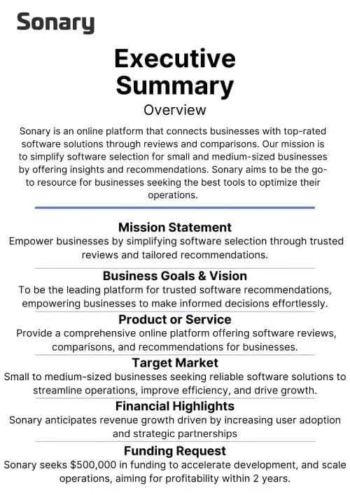 Beige Elegant Minimal Business Plan Executive Summary Document