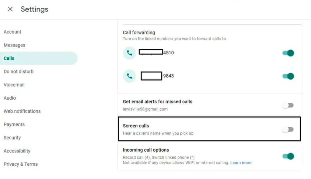 Call Screening
