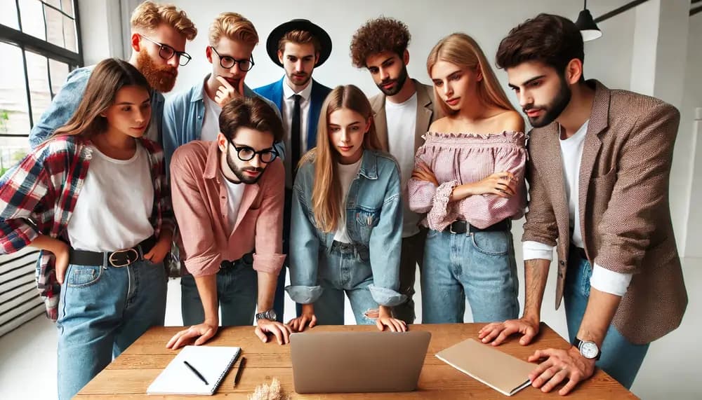 e-commerce team working