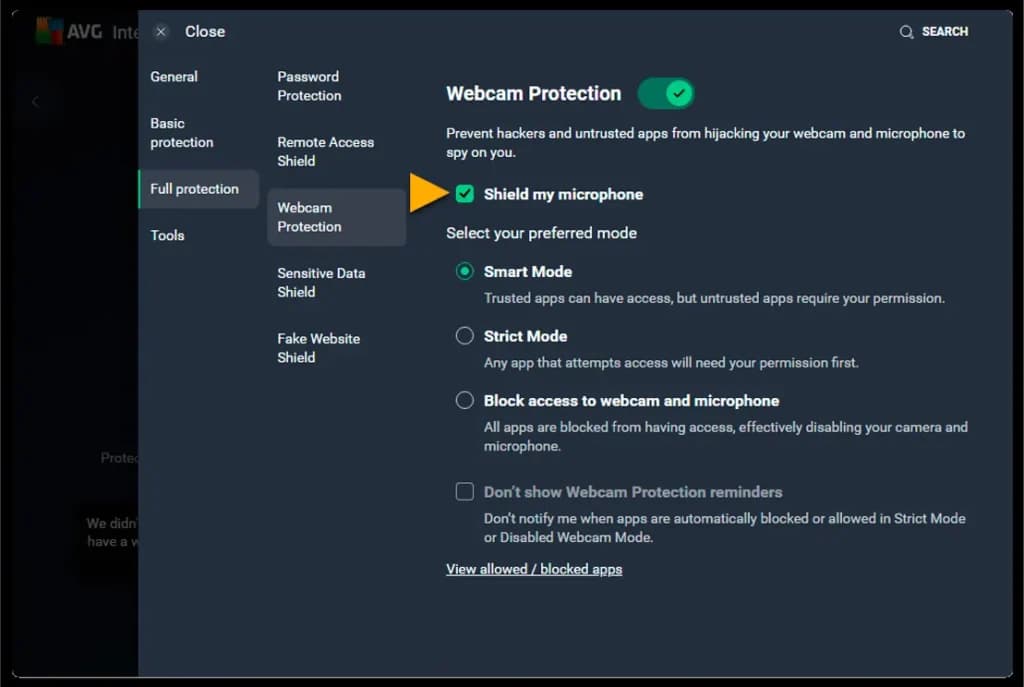 Webcam & Microphone Protection