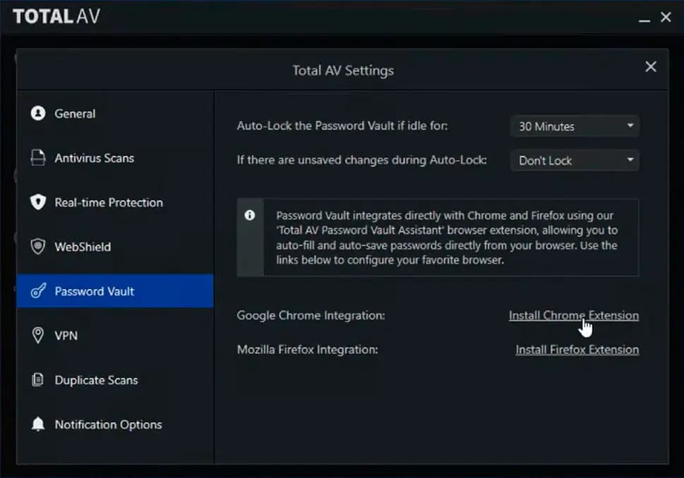 Browser extension integration for Chrome