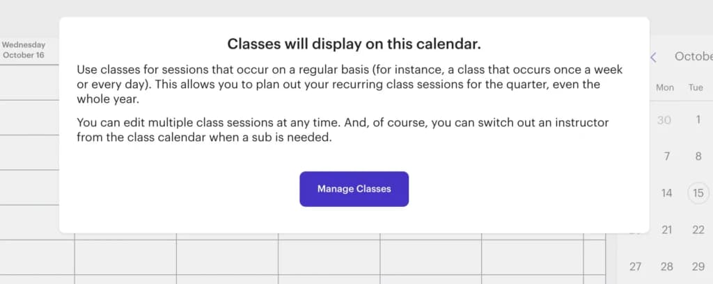 schedulicity Class Management