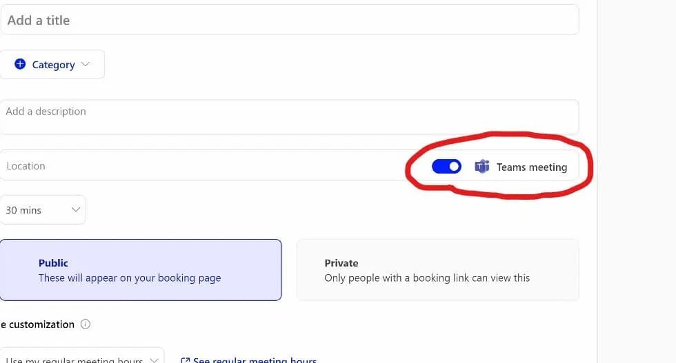 microsoft booking integration