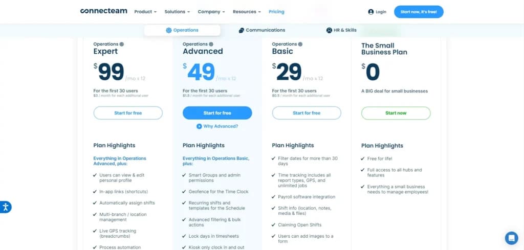 Connecteam Plans and Prices