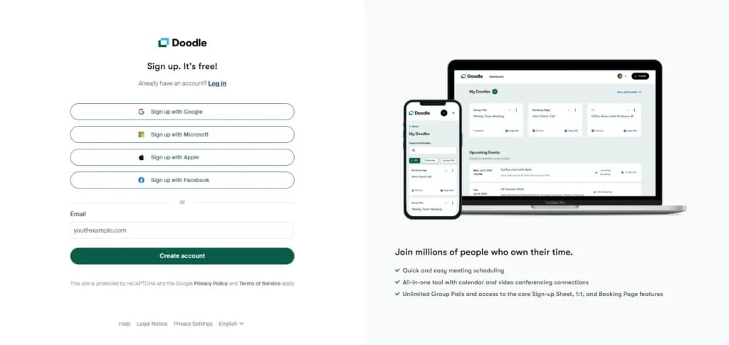 Doodle Signup