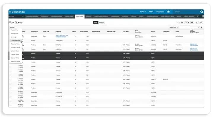 Blue Yonder - resource management