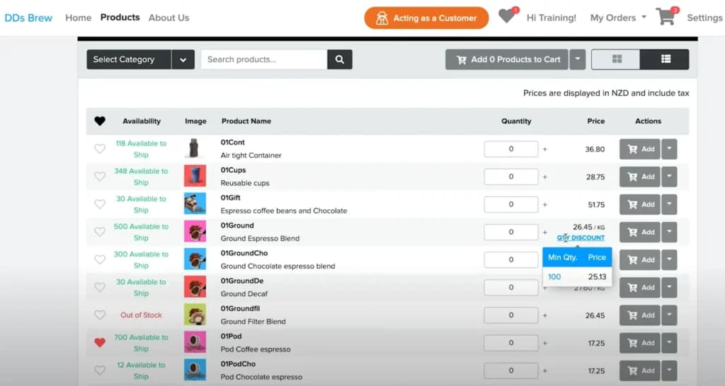 Unleashed B2B E-commerce