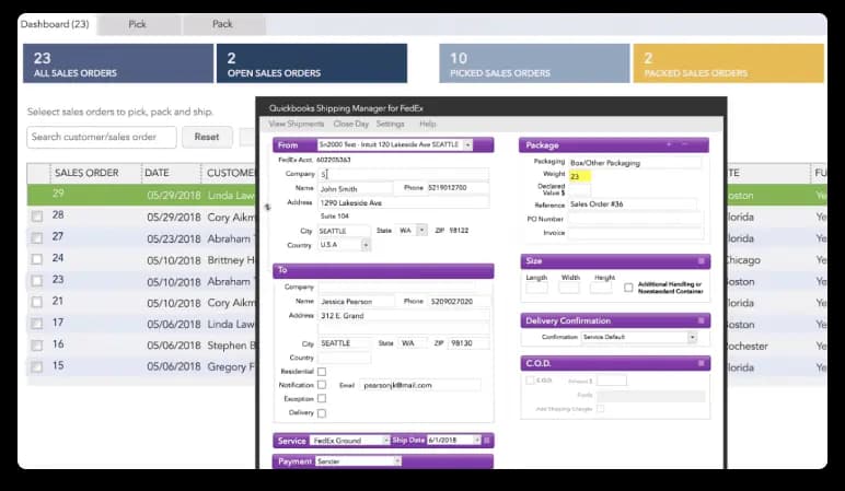 quickbooks Logistics and Transportation Management