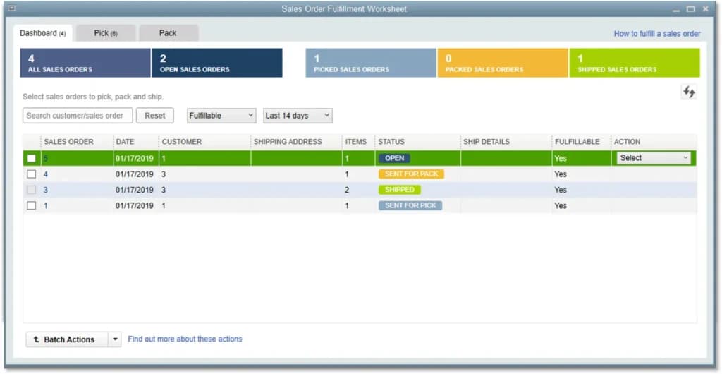Quickbooks Order Management