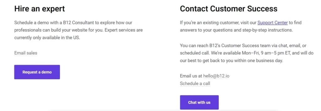 B12 Customer success
