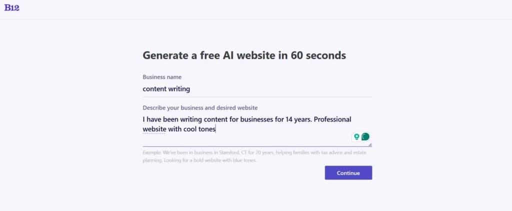 B12 Free AI website