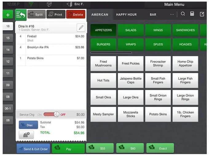 cake pos speed screen