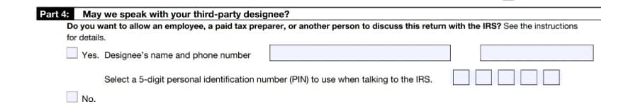 3rd-part designee section form 941