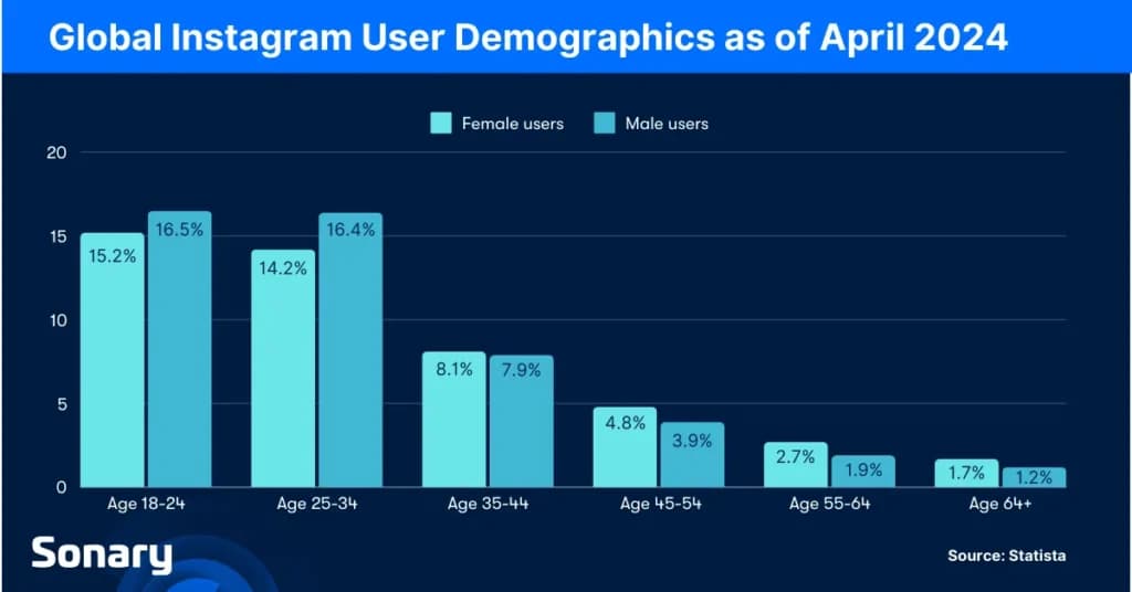 Global Instagram User Demographics