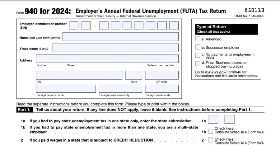 Form 940